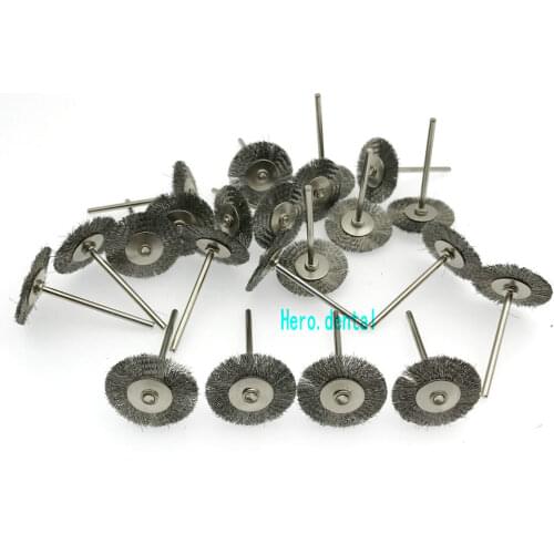 30pcs Wire Steel Brush Polishing Wheel for Rotary Tools 2.35mm