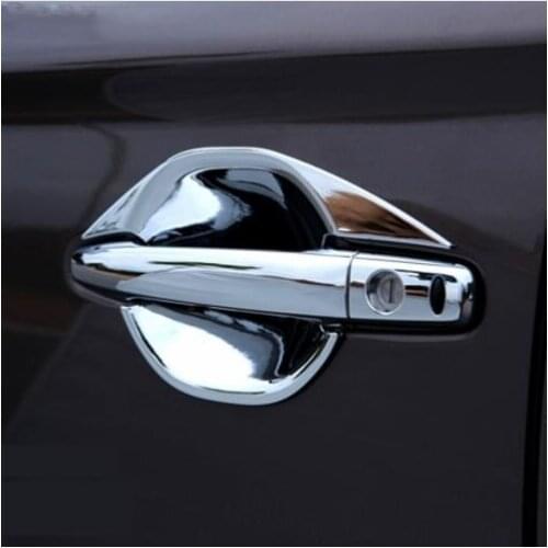 ABS Chrome Door handle Protective covering Cover Trim for Mitsubishi Outlander 2013-2018 Door bowl Car styling