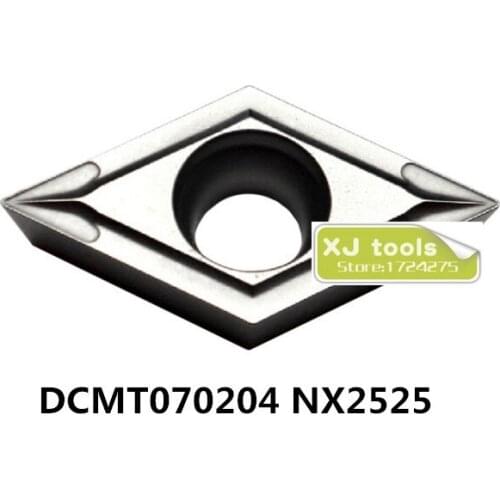 Free shipping 10pcs DCMT070204 NX2525/DCMT070208 NX2525 ceramic inserts for SDJCR/SDNCN,Turning Blades, Matel Ceramic Tips