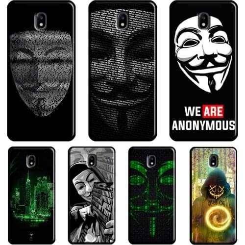 Anonymous Hacker Case For Samsung Galaxy J5 J1 J3 J7 A3 A5 2016 2017 J4 J6 J8 A8 A6 Plus A7 A9 2018 Cover