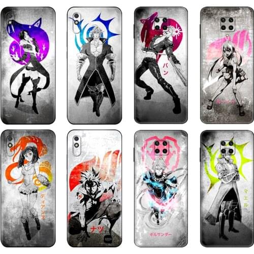 Black tpu Case For Xiaomi Redmi 7A 8 8A 9 9A 9C Case Redmi Note 8T 8Pro Note9 9S 9Pro Seven Deadly Sins Nanatsu no Taizai Ban