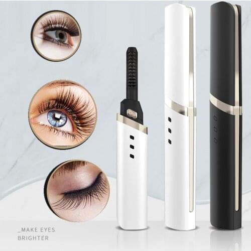 Electric Heated Eyelash Curler Heated Eyelashes Makeup Eye Lashes Heated Eyelash Curler Applicator Long Lasting Beauty Tool