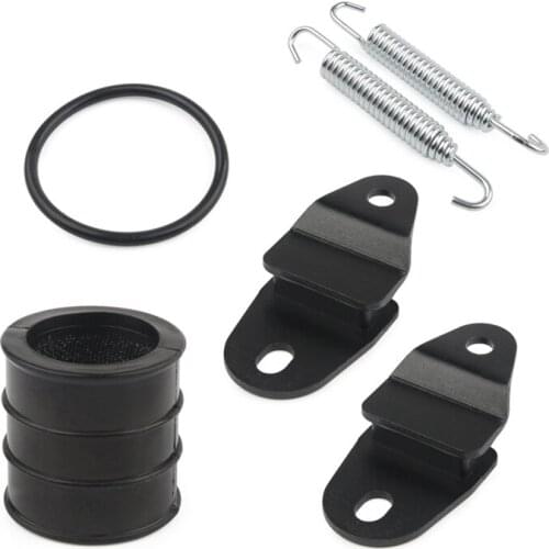Exhaust Muffler Springs Stays Mounts Hangers Kit 2GU147710000 for Yamaha Banshee 350 YFZ350 1987-2006