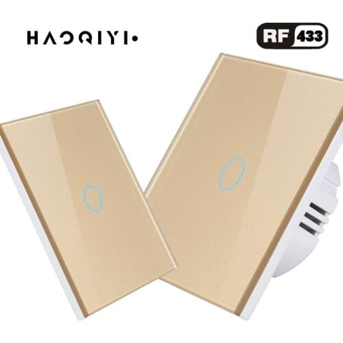 HAOQIYI RF433 control, remote control, single touch, light switch