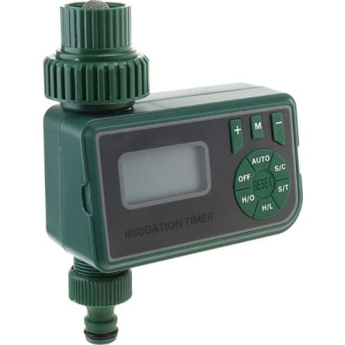 Intelligent Watering Timer Single Outlet Faucet Programmable LCD Display Irrigation Controller for Garden Farm Yard Greenhouse