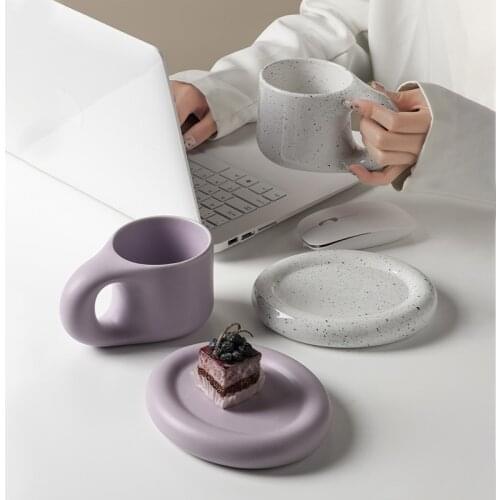 Nordic Lovers Mug Net Red Creative Cute Girl Water Cup Ceramic Coffee Cup Cute Coffee Mugs and Cups