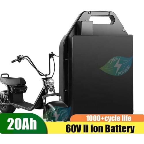 60v 20Ah li ion battery 60v 12Ah 15Ah 10Ah lithium for 1000w 1500w citycoco X7 X8 X9 trolling motor lithium battery +5A charger