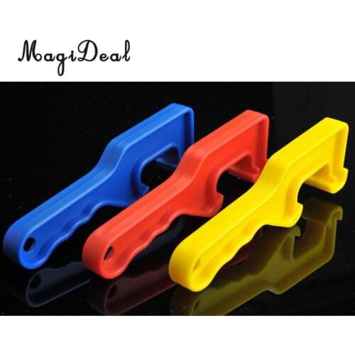 MagiDeal ABS Plastic Bottle Opener Gallon Bucket Pail Paint Can Lid Openers Opening Tool-Yellow/Blue/Red