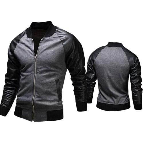 New The mens new fashion rib stitching spring jacket wholesale