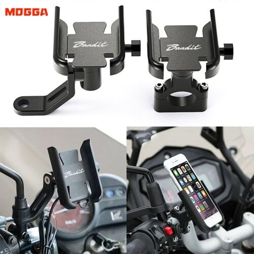 New Motorbike Handlebar Mobile Phone Holder GPS Stand Bracket For SUZUKI Bandit 1200 1250 1250S 1250F 250 400 650 GSF650 GSF 650