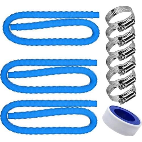 New-Replacement Hose for Above Ground and Inground Pool,Pool Water Pipe with Clamp,1.25 inch Diameter 59 inch Long
