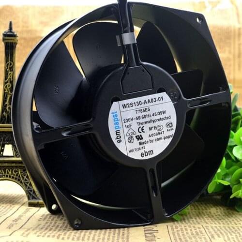 Original W2S130-AA03-01/7855ES 230V 45W EBMm 172*150*55MM inverter fan1 year warranty