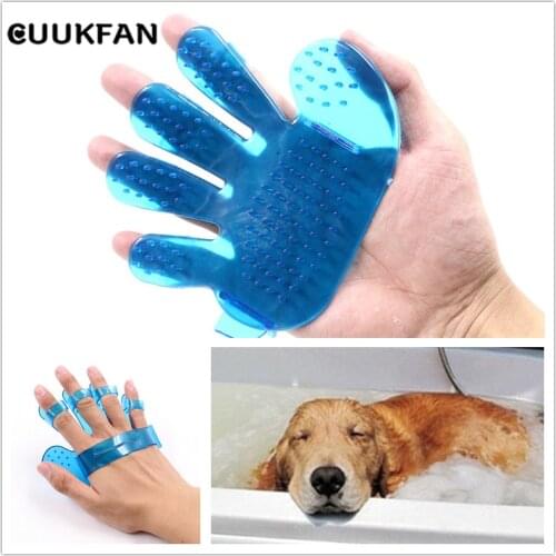 Fur Remover Comb Dog Accessories Hairbrush Grooming Bath Hair Cleaning Brush Comb For Dogs Pet Cats Massage Gloves