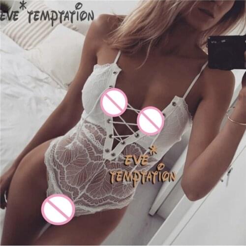 Sexy Lingerie lace Babydolls Underwear Translucent Teddies Best Nightgown toy Chemises exotic apparel costumes moonight W024