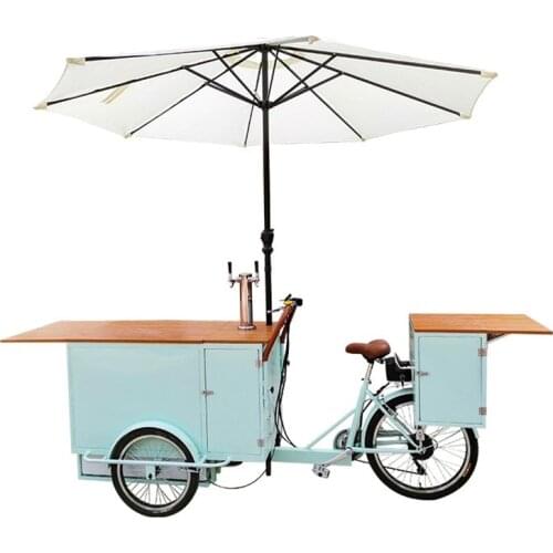 Hot Sale Electric Mobile Bar Beer Dispenser Vending Bike Food Cargo Bicycle Cart for Sale