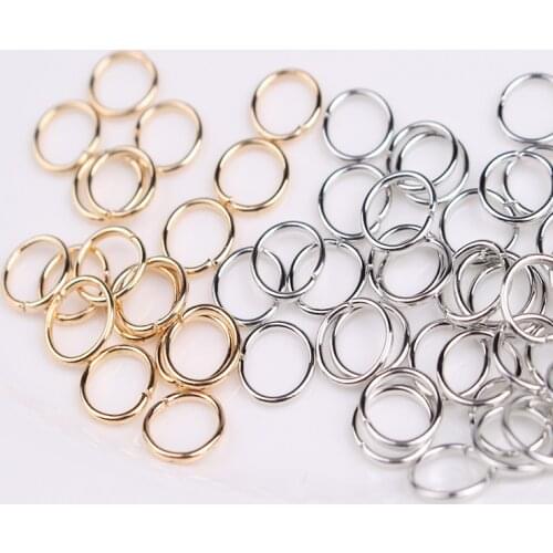 Jump Rings Split Metal Plating Open Close Single Loops Accessories for DIY Jewelry Findings Wholesale