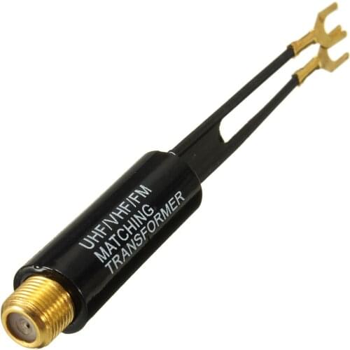 UHF VHF FM 75-300 Ohm TV Antenna Adapter Matching Transformer Coaxial Cable Television Coaxial Cables