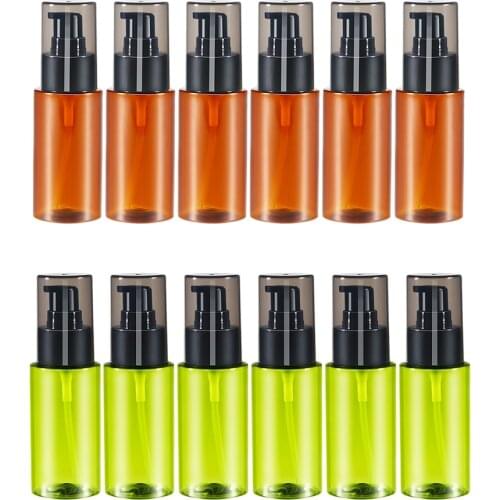 Pack Of 6pcs Plastic Spray Bottles 60ML - Empty Mini Travel Bottles With Fine