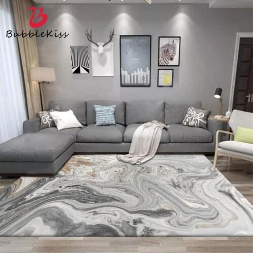 Bubble Kiss Nordic Style Abstract Sea Water Grey Pattern Rugs For Bedroom Large Size Home Living Room Decor Carpets Floor Mat