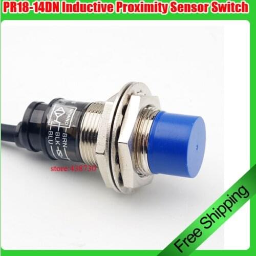 Highly sensitive M18 inductive proximity sensor switch PRD18-14DN normally open NPN waterproof metal sensor