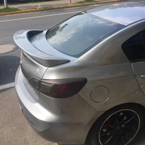 FOR MAZDA3 Spoiler Rear Wing 2011 2012 2013 Rear Lip Car Trunk Spoiler ABS High Quality Color Rear Wing Sedan Tail Fin Sports