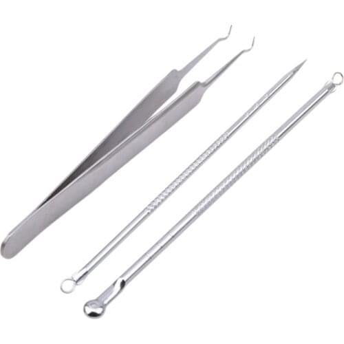 3 PCS Cell Clip Acne Blackhead Clip Squeezing Acne Needles Acne Needle Blackhead Acne Needle Portable Convenient Squeezing Tool