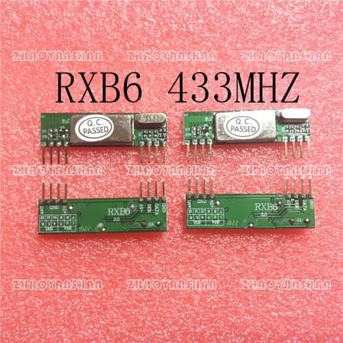 100PCS x RXB6 433Mhz Superheterodyne Wireless Receiver Module Free Shipping