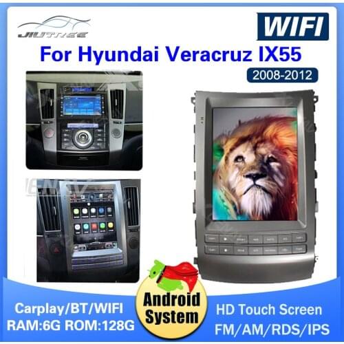 Radio Multimedia Stereo Player for hyundai veracruz IX55 car dvd player for hyundai 2008 2009 2010 2011 2012 tesla style IX55