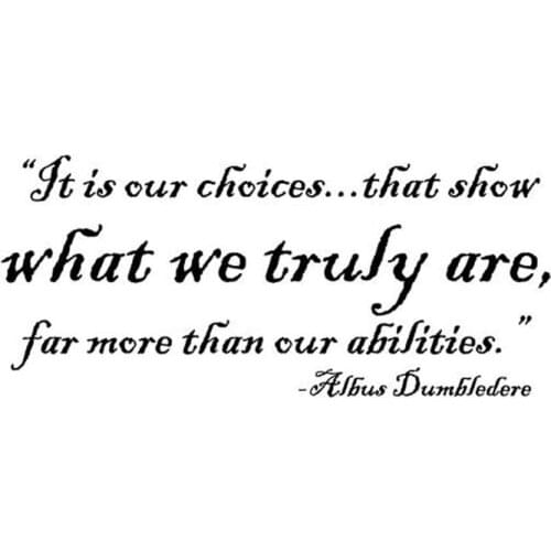 Free Shipping Life Philosophy Wall Quote Stickers - Harry Vinyl Inspirational Wall Quote Decal -choices