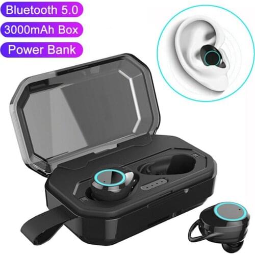 Bluetooth Earphones Wireless Mini In Ear Touch Control Headset Sport Handsfree Noise Isolation TWS Earbuds with Mic Universal