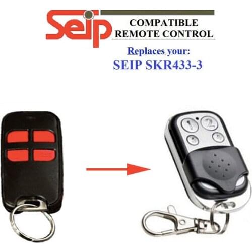 For Seip SKR433-3 garage door replacement 433mhz remote very good