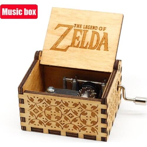 2021 Hot Wooden Hand Theme Music Box Jurassic Park Queen You Are My Sunshine Valentines Day New Year Gifts