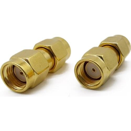 10Pcs RP SMA Male to RP SMA Male Connector, double RP SMA Plug Adapter, RF Coaxial Cable Connectors