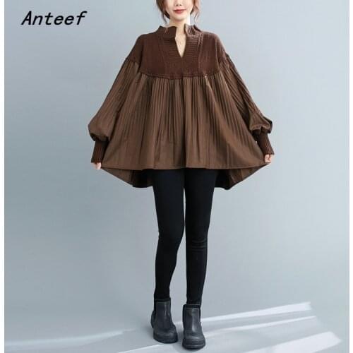 Korean cotton knitted vintage autumn casual loose tee t shirt women t-shirt ladies tshirt clothes 2021 tops