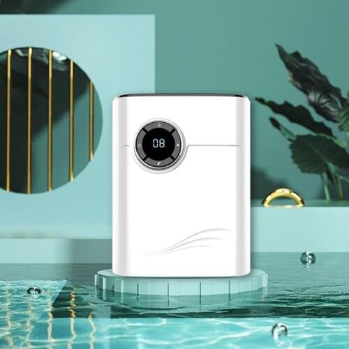 Mini Electric Dehumidifier Anion Air Purifier 1200ml Large Water Tank Kids Lock Power Off Protection Mute Air Dryer Home Office