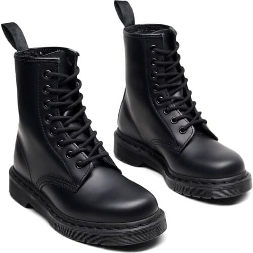 Men Leather Casual Shoes Women Motorcycle Boots 14601 Large Luxury Shoes Madam Designers Female Ankle Boots Lovers Fashion Boots