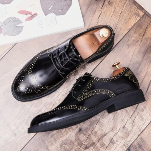 2019new spring men shoes Moccasin shoes luxury slip-on mens loafers social men shoes tassel elegant shoes Pattern Large size