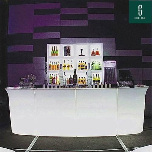 New Fashion luminous Led cocktail table bar lighted up bar road lead table coffee table club kTV disco supplies cocktail table