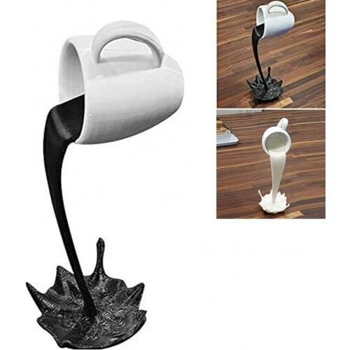 Floating Pouring Liquid Coffee Mug Cup Design Resin Model Miniature Home Decor