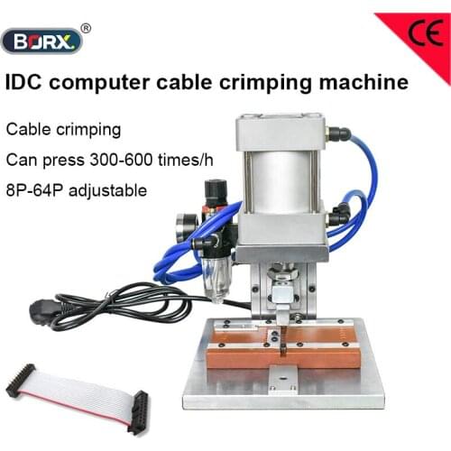 IDC computer cable crimping machine 8P-64P IDC belt wire press head machines pneumatic cable clamp tool