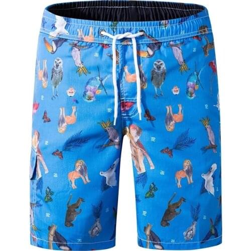 Tailor pal love Men Summer Beach Shorts for Casual sports Cotton blend polyster Print Elastic Short pants comfortable and soft