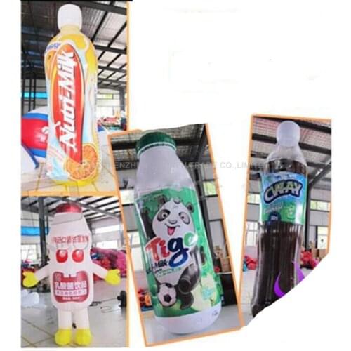 Advertising Inflatable Beverages Bottle 4m high Outstanding, customize High Inflatable Drink Bottle
