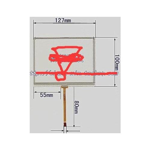 5.6 -inch touchscreen AT056TN52/53 AT056TN53V. 1 TM056KDH01 127 * 100 mm