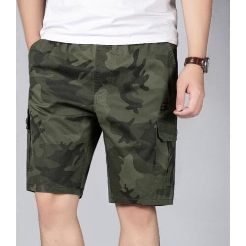 Nice New Camouflage Camo Cargo Shorts Men Casual Shorts Male Loose Work Shorts Man Military Short Pants Plus Size 5XL