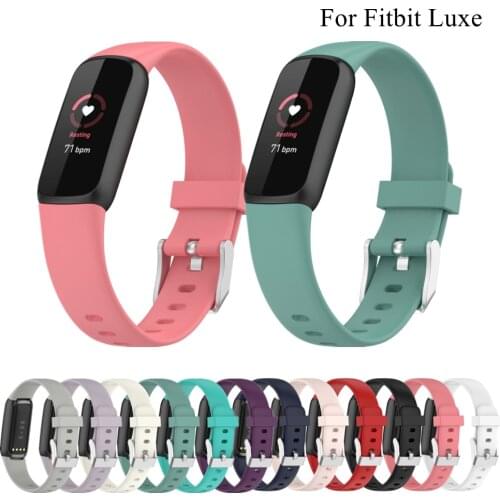 Silicone Strap For Fitbit Luxe Smart Watch Band Wristband Replacement Bracelet Classic Bands For Fitbit Luxe Accessories