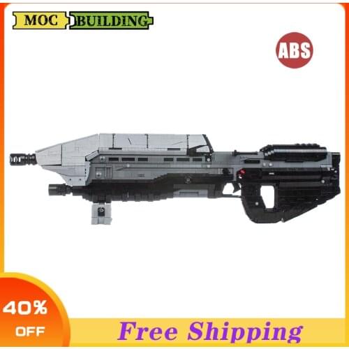 Creator MOC Star military series Halo MA5D Rifle Building block assembly model DIY brick Toys Boys birthday gifts