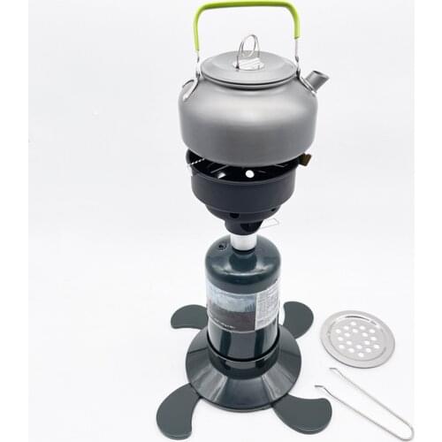 3-in-1 Camping Stove Gas Stove BBQ Emergency Heater Outdoor Wood Coal Stove