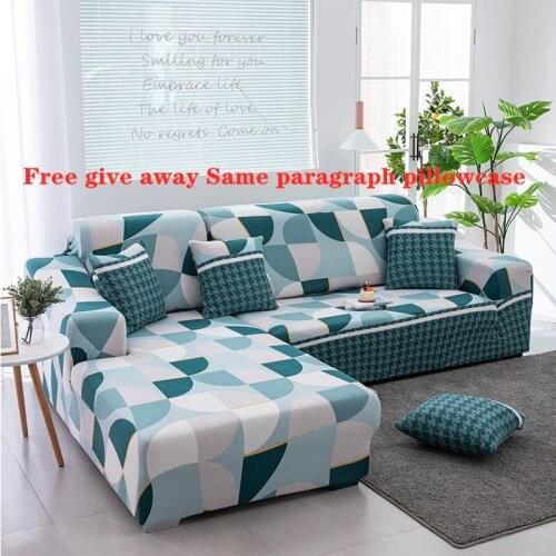 Corner Sofa Covers for Living Room Elastic Slipcovers Couch Cover Stretch Sofa Towel L Shape Chaise Longue Need Buy 2pieces