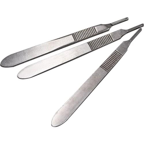 1pc Stainless Steel Knife Handle Blade Holder Surgical Knife Handle Cosmetic Surgery Tool Handle dental Tools