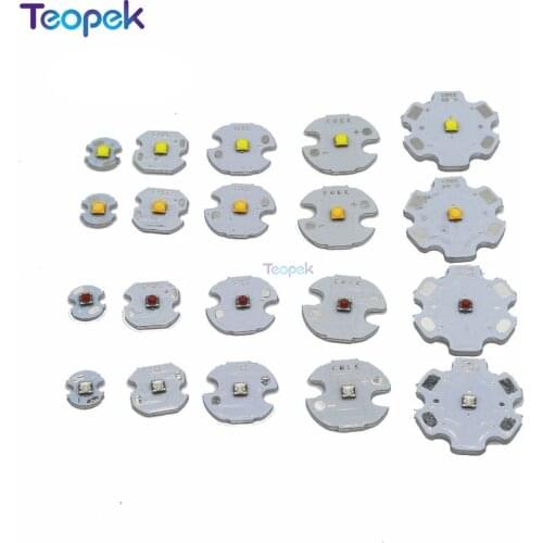 10pcs Cree XLamp XB-D XBD Q5 Warm Cold Neutral White/Red/Blue/Green/Yellow 3W Hight Power LED Bulb Light Chip with PCB heatsink